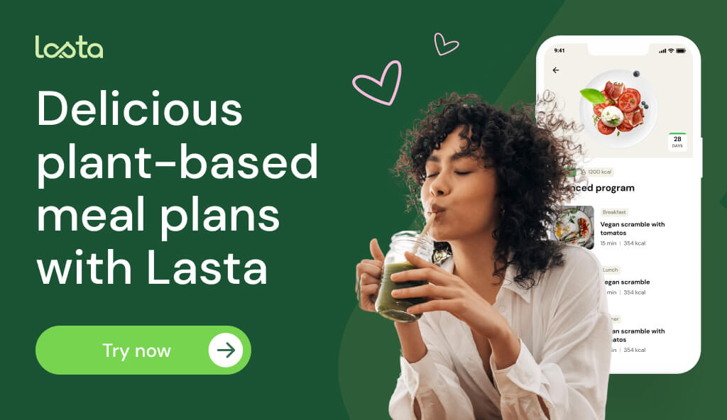Lasta app, delicious plant-based meal plans