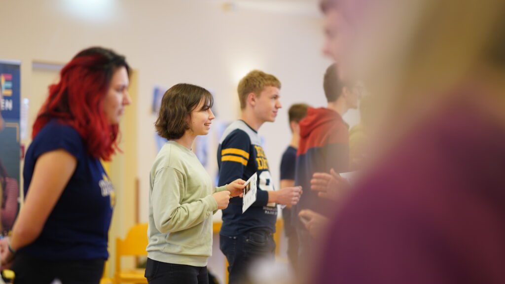 Pirates at a bootcamp doing an activity about connecting with others